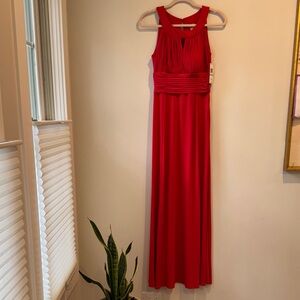 NWT Sangria Elegant Red Sleeveless Maxi Dress